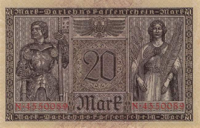 20 Mark Serie N ro 55 1918